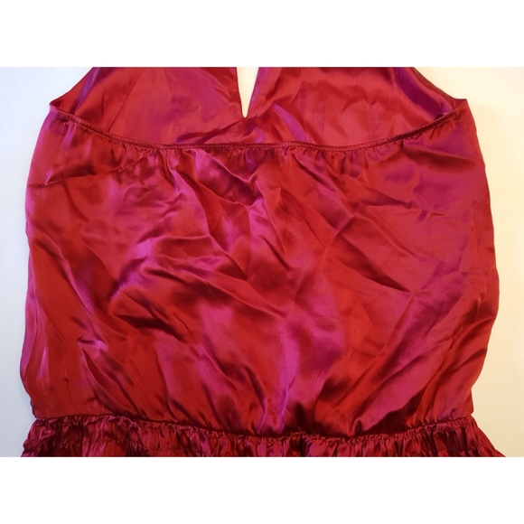 Arden B Luxe Silk Red Cami Top - Picture 9 of 12